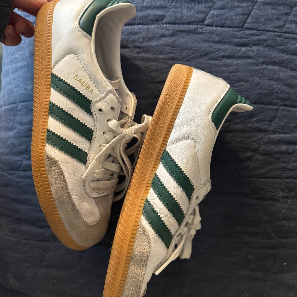 adidas Originals Samba White Green Gum Sneakers
